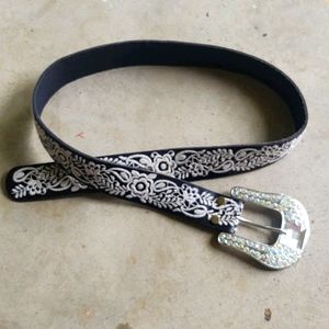 Lucky Brand embroidered belt.